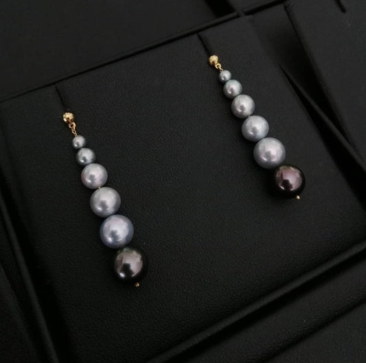 Ombre Pearl Drop Earrings | ATTENSION