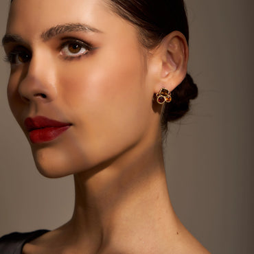 Scarlet Stud Earrings | ATTENSION