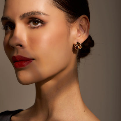 Scarlet Stud Earrings | ATTENSION