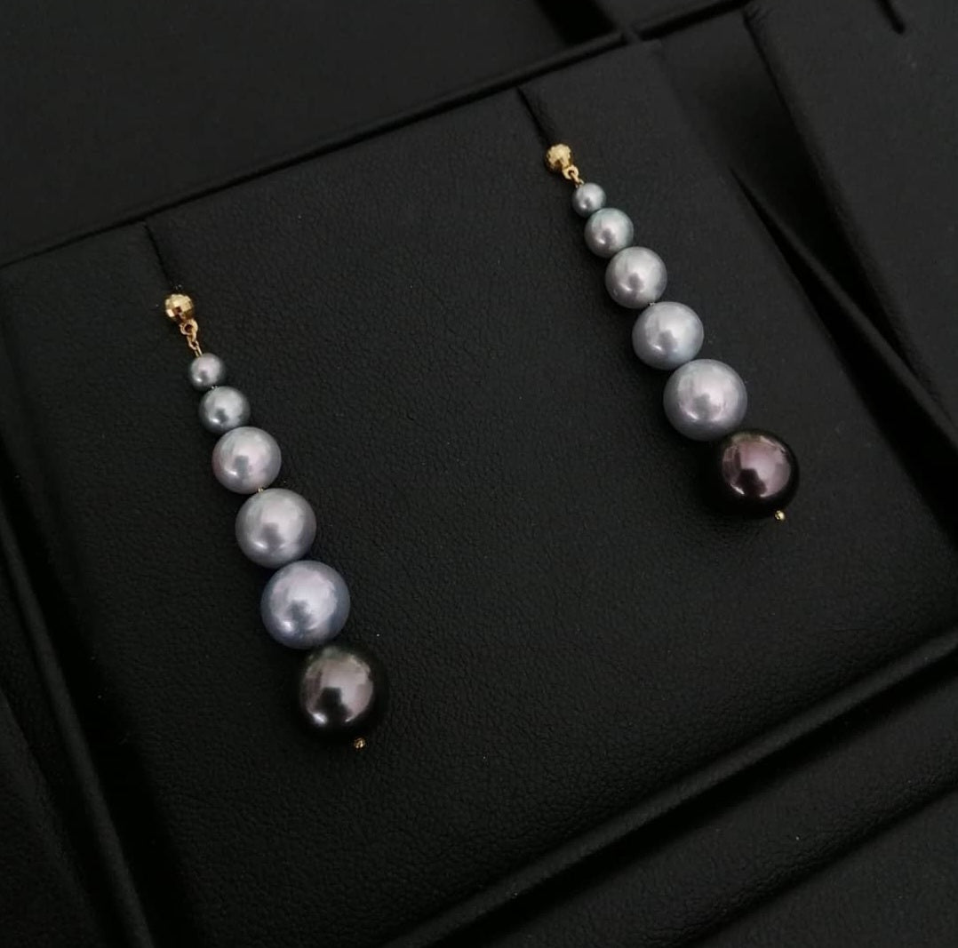Ombre Pearl Drop Earrings | ATTENSION