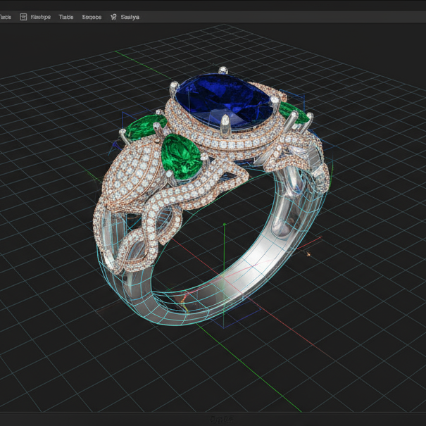 ring cad on screen